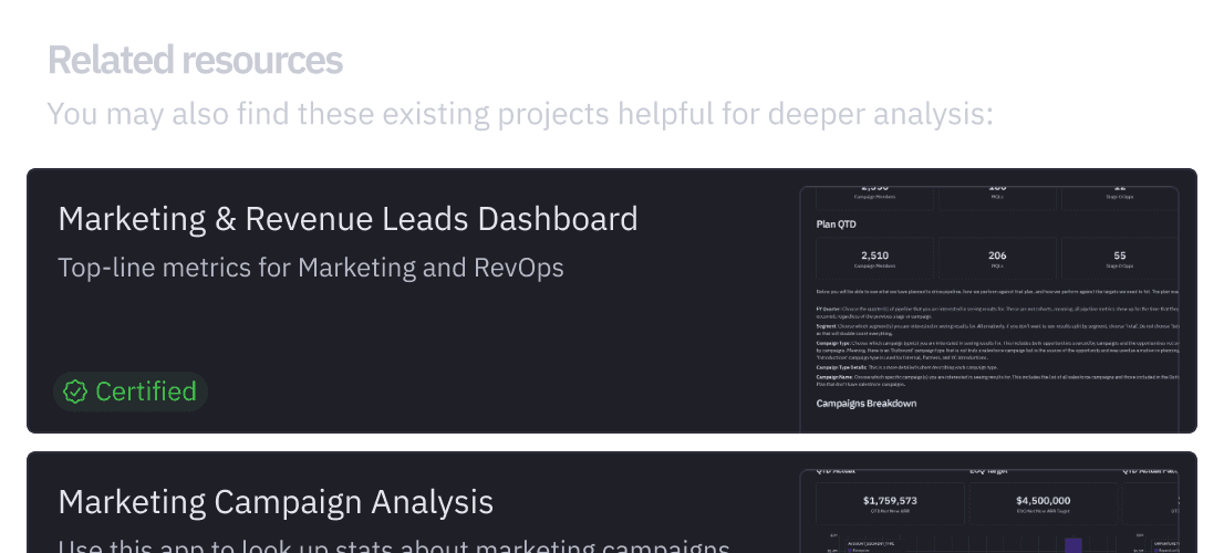 Surface existing answers